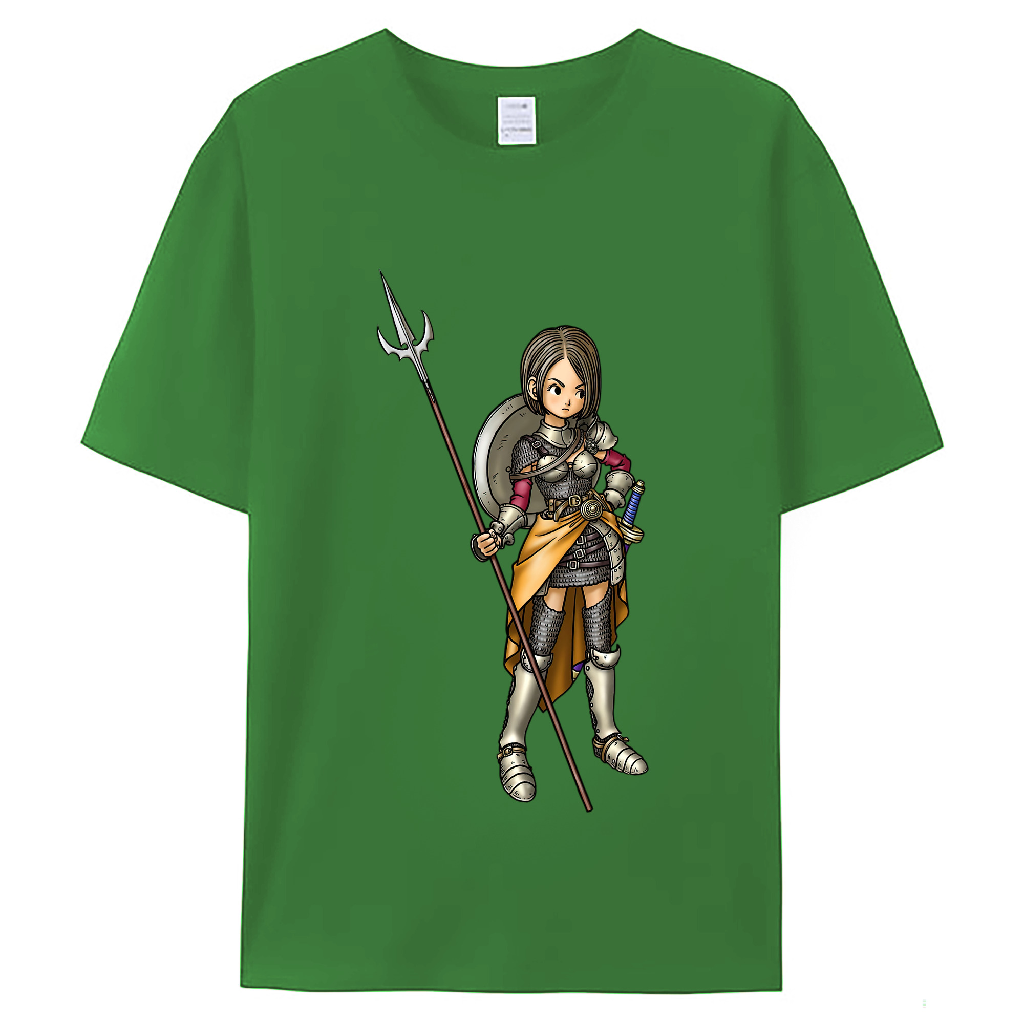 （画像用） ドラゴンクエスト Doragon Kuesuto Dragon Quest レディースカジュアルプリントTシャツ（綿100％）